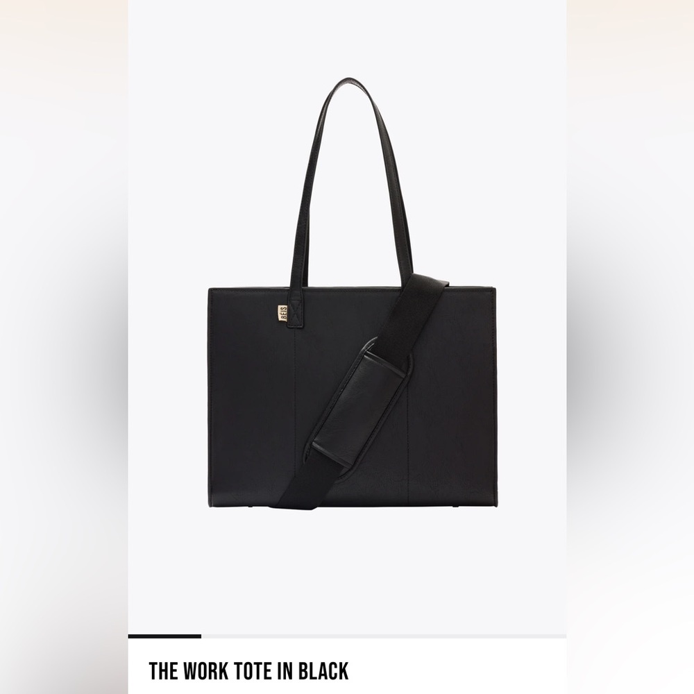 BEIS Black Work Tote Bag